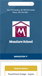 Mobile Screenshot of mundareschool.ca